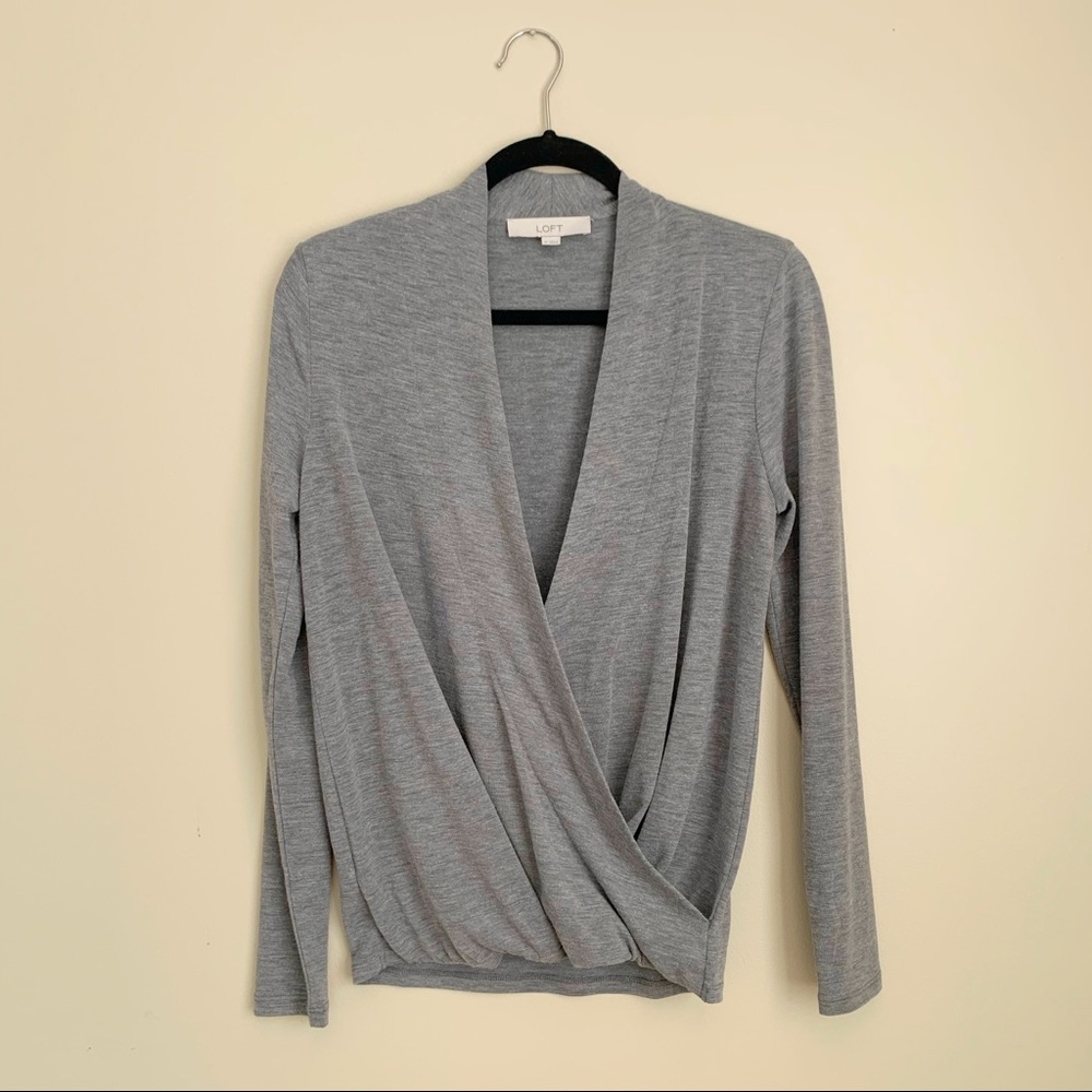 LOFT faux wrap super soft top